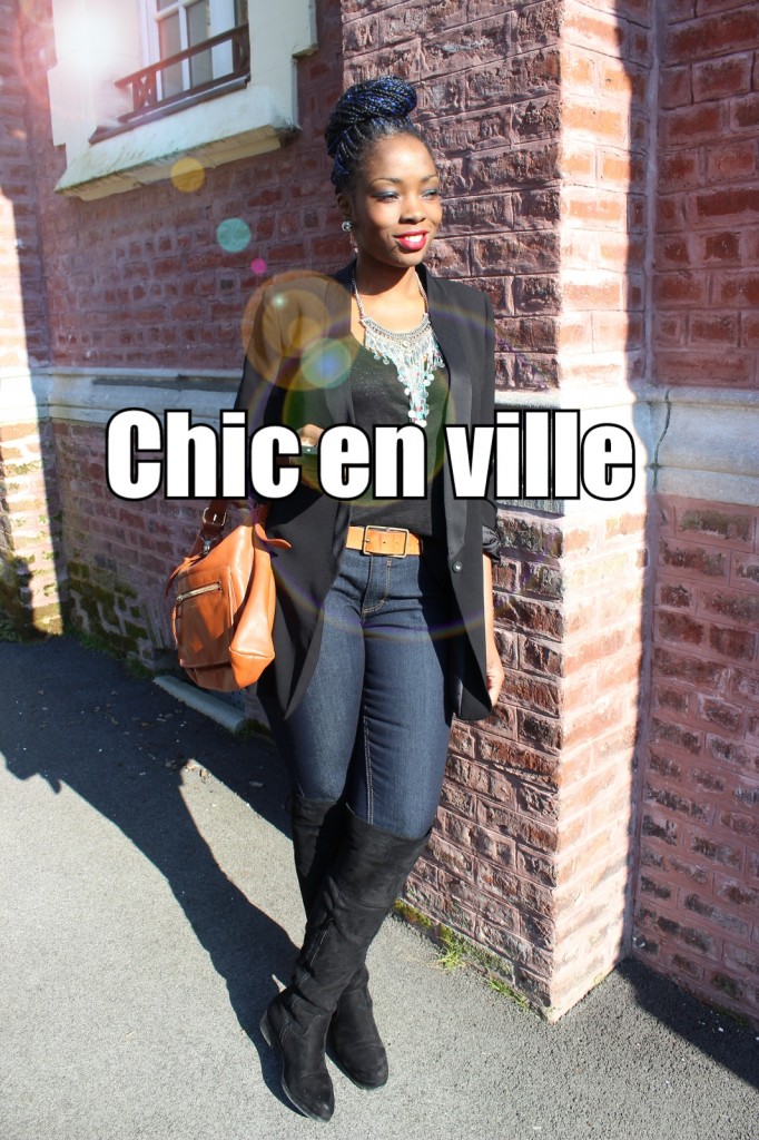 look chic en ville. sac la halle aux vêtements